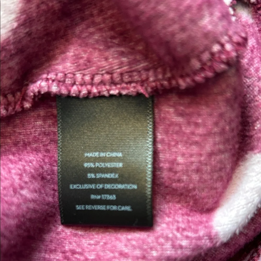 Simply Vera Vera Wang Pajama Set - Burgundy and Pink